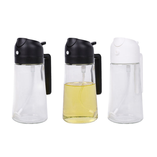 Zwei in ein Ölflasche